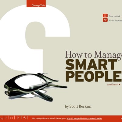 How to Manage Smart People