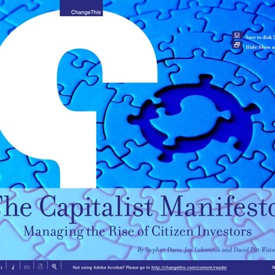 The Capitalist Manifesto: Managing the Rise of Citizen Investors