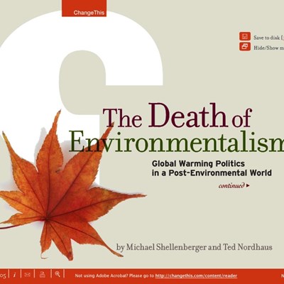 The Death of Environmentalism
