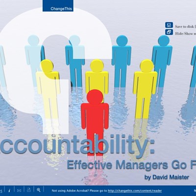 Accountability: Effective Managers Go First