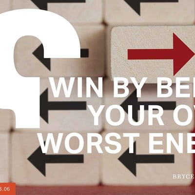 How to Win by Being Your Own Worst Enemy